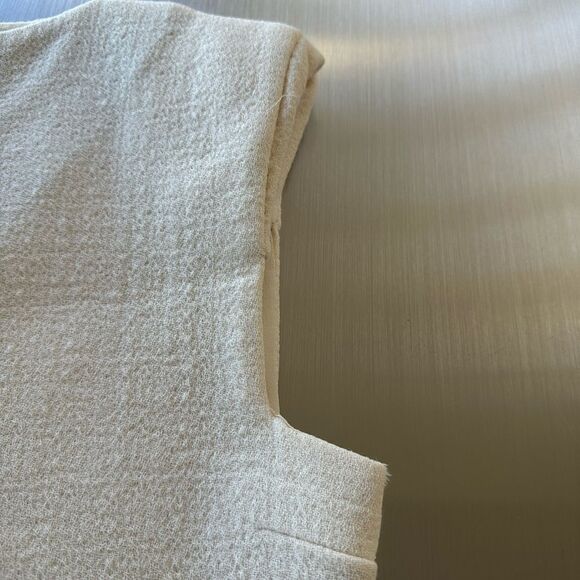 Giambattista Valli Paris white and black crêpe sleeveless dress. Size 6 - Picture 7 of 12